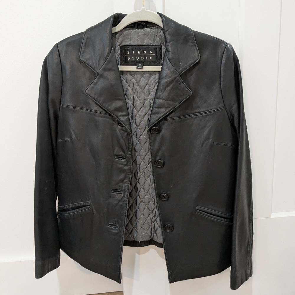 Sienna Studio Leather Blazer